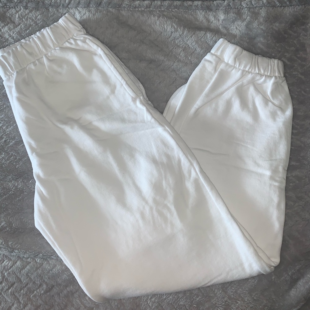 White brandy sweatpants